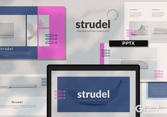 50页国外极简文艺时尚流行风格PPT模板 - 顶尖PPT