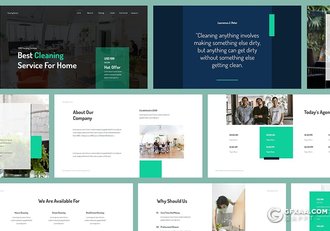 30页扁平化风格企业团队介绍项目合作多用途PPT模板 - 顶尖PPT