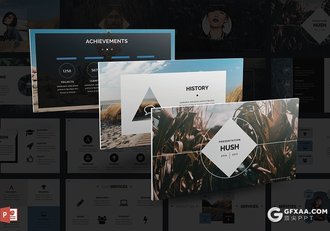 130多页2套国外简约风格多用途PPT动画模板 - 顶尖PPT