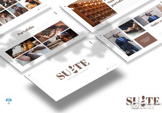 30页国外极简风格西装革履定制机构宣传介绍keynote模板5种主题配色 - 顶尖PPT