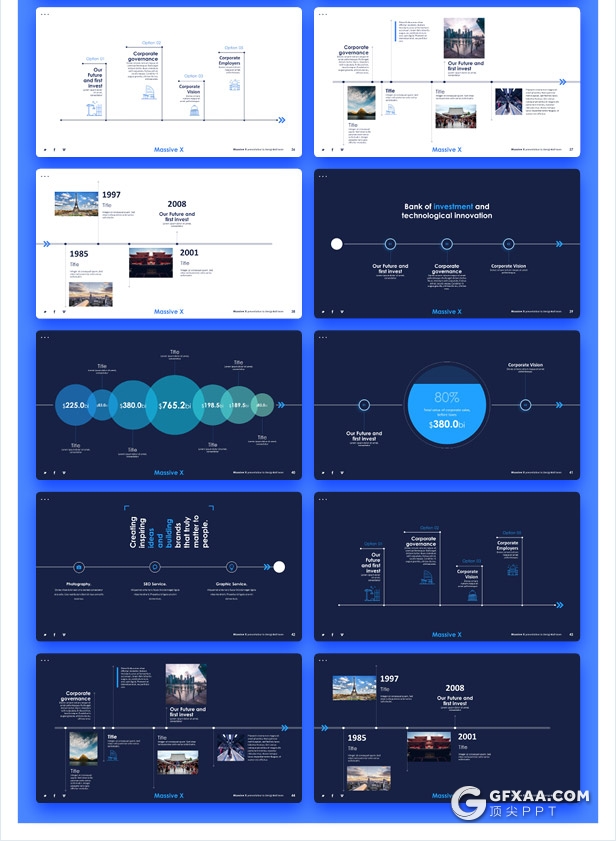 798页国外大型商务数据图形PPT通用模板 - 顶尖PPT