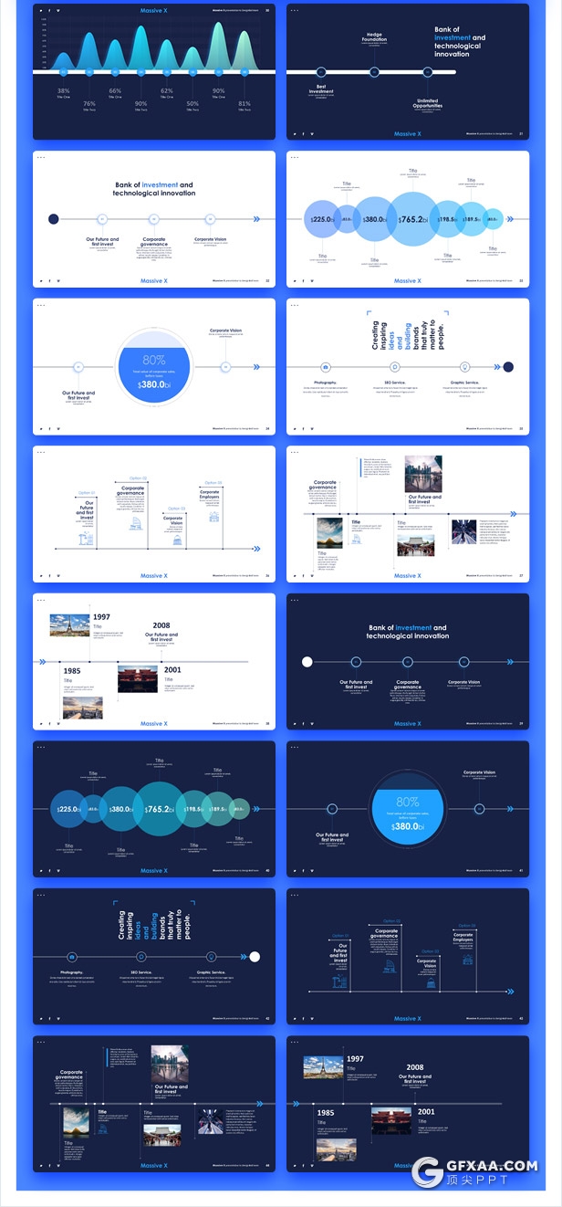 798页国外大型商务数据图形PPT通用模板 - 顶尖PPT
