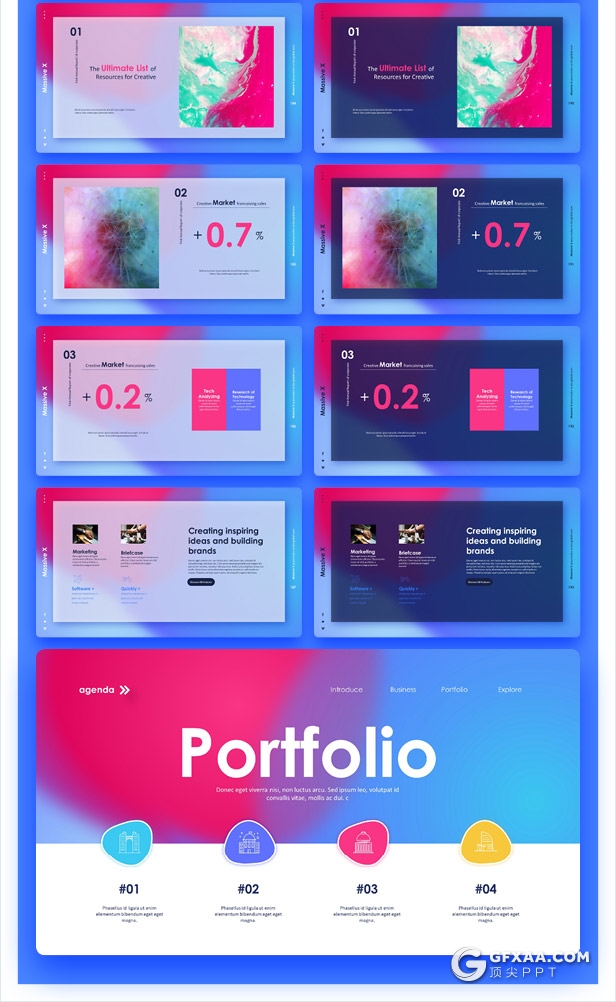 798页国外大型商务数据图形PPT通用模板 - 顶尖PPT