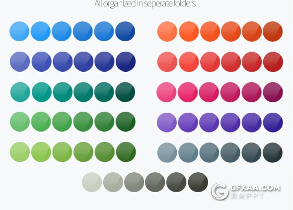 34页投资理财财务分析创意图形PPT模板11种主题配色 - 顶尖PPT