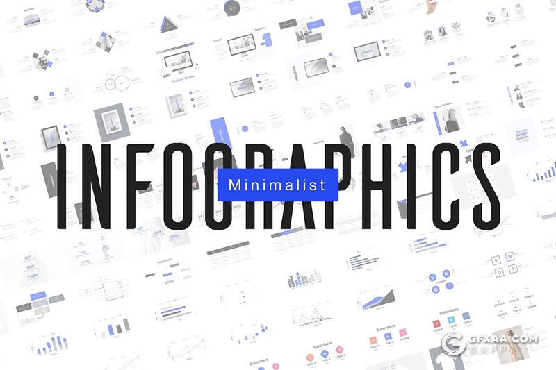 170页蓝色简约时尚风格商务企业介绍工作汇报总结keynote模板 - 顶尖PPT