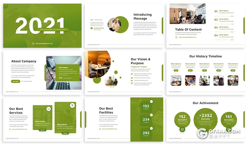 30页2021年企业布局规划新年计划企业介绍通用国外keynote模板3种主题配色 - 顶尖PPT