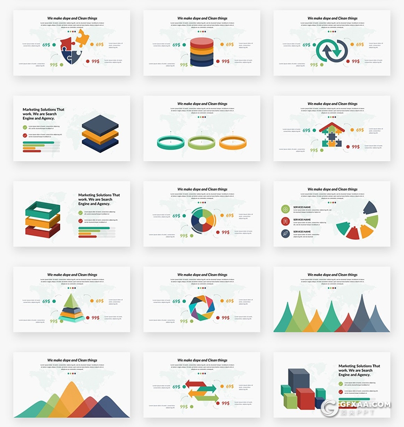 156页国外高端商务风格ppt模板企业项目合作数据分析团队公司介绍ppt模板 - 顶尖PPT