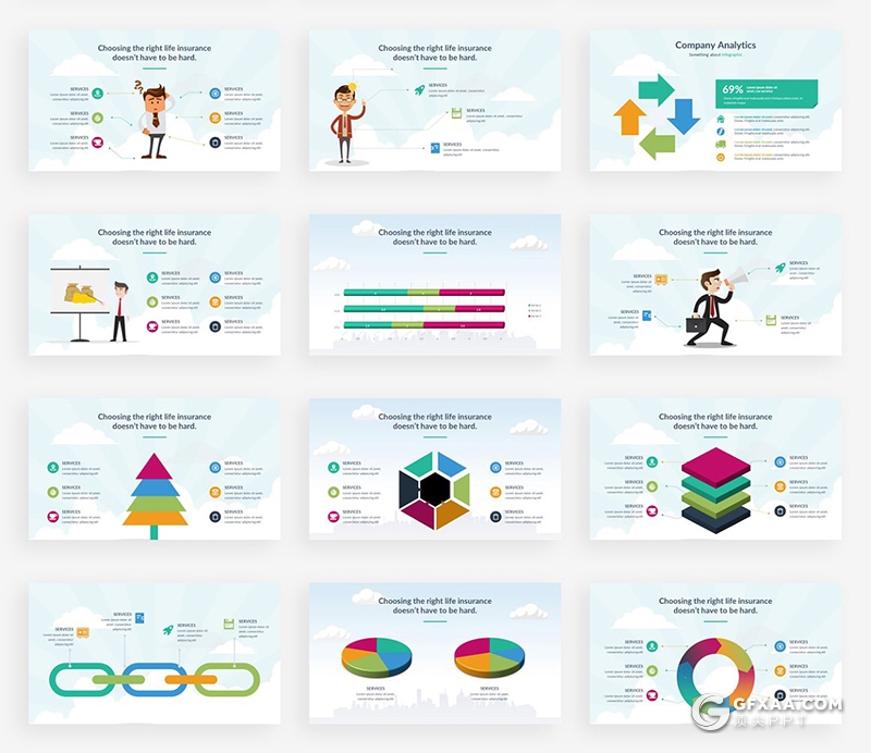 157页国外商务卡通插画ppt模板商务工作计划总结欧美风格项目合作展示企业介绍ppt模板 - 顶尖PPT