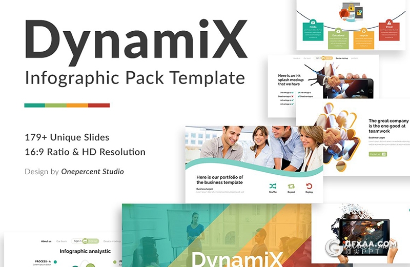 176页国外高端商务风格ppt模板项目合作团队企业介绍创意卡通图形ppt模板 - 顶尖PPT