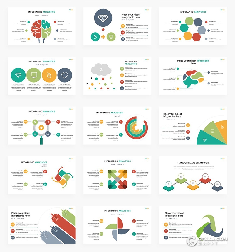 147页国外商务创意信息图形ppt模板逻辑数据分析信息图形ppt模板 - 顶尖PPT