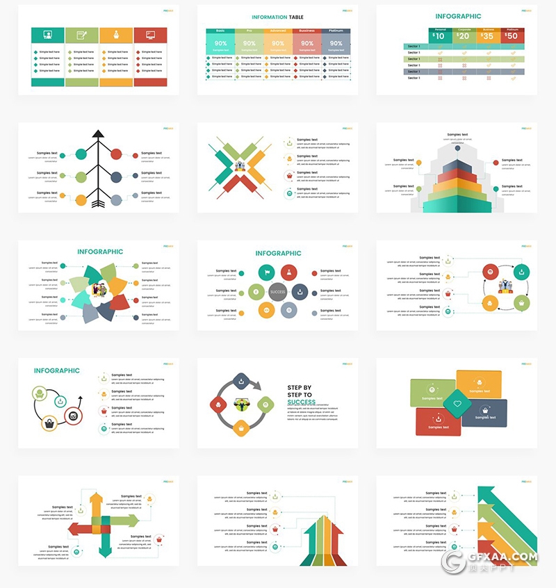 147页国外商务创意信息图形ppt模板逻辑数据分析信息图形ppt模板 - 顶尖PPT