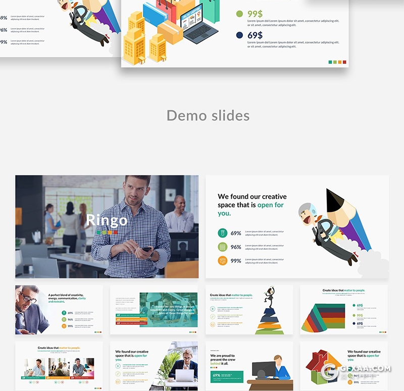 117页欧美风格企业介绍项目合作ppt工作计划总结多用途ppt模板 - 顶尖PPT