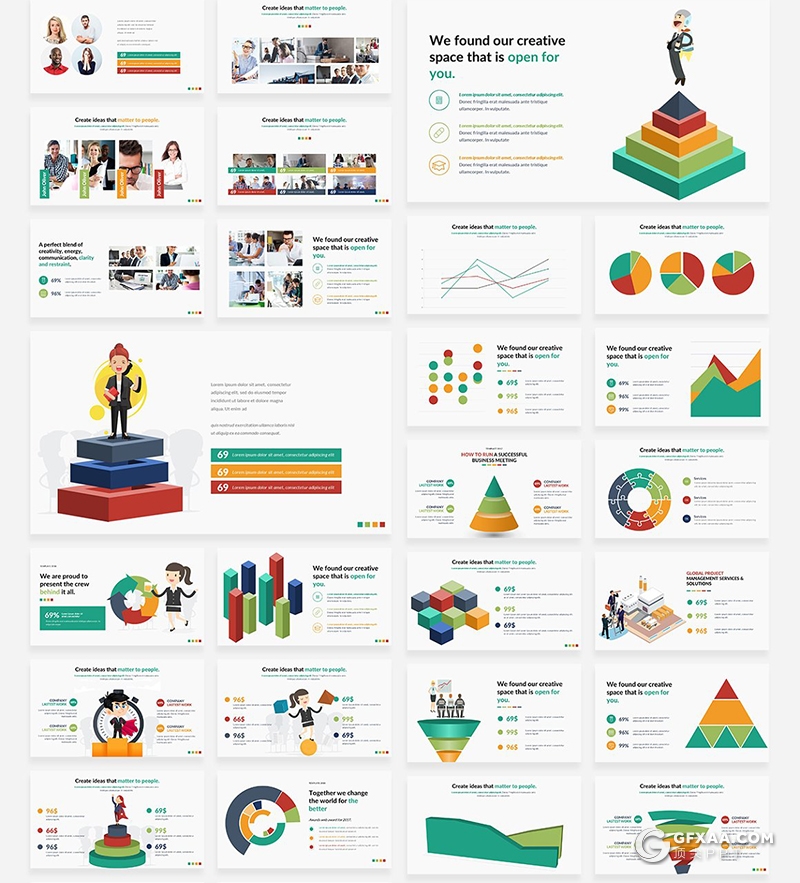 117页欧美风格企业介绍项目合作ppt工作计划总结多用途ppt模板 - 顶尖PPT