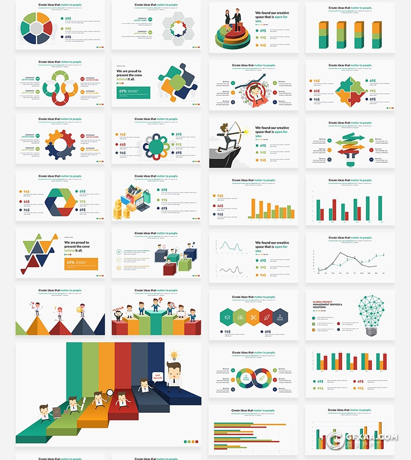 117页欧美风格企业介绍项目合作ppt工作计划总结多用途ppt模板 - 顶尖PPT