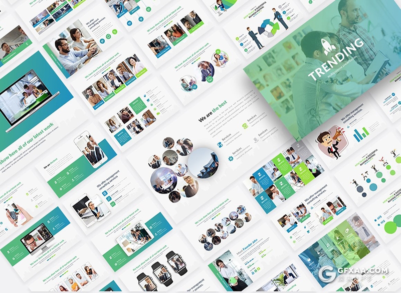 186页国外高端商务ppt模板企业介绍团队介绍创意商务信息数据图形ppt模板 - 顶尖PPT