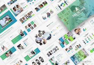 186页国外高端商务ppt模板企业介绍团队介绍创意商务信息数据图形ppt模板 - 顶尖PPT