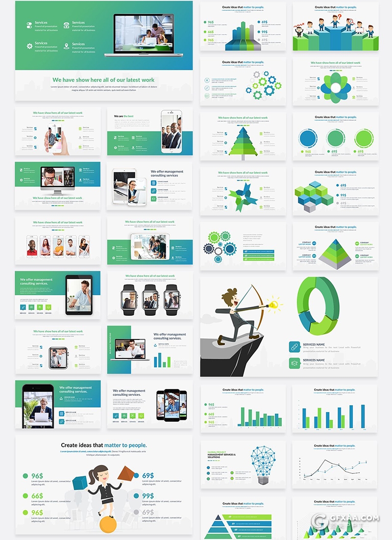 186页国外高端商务ppt模板企业介绍团队介绍创意商务信息数据图形ppt模板 - 顶尖PPT