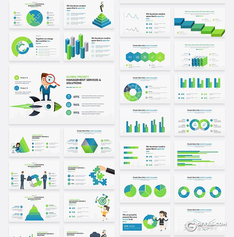 186页国外高端商务ppt模板企业介绍团队介绍创意商务信息数据图形ppt模板 - 顶尖PPT