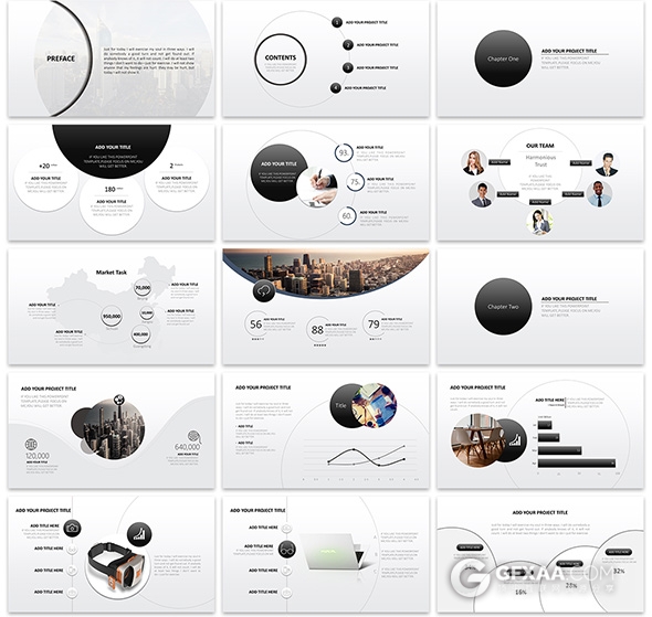 精致极简高端动画黑白灰商务汇报大气PPT模版 - 顶尖PPT