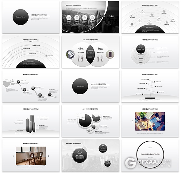 精致极简高端动画黑白灰商务汇报大气PPT模版 - 顶尖PPT