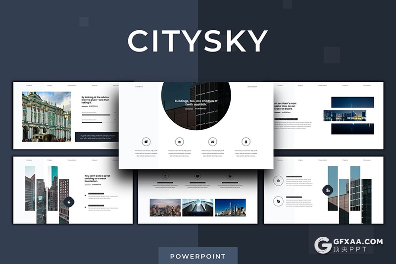 30页国外商务风格企业公司集团介绍ppt模板公司实力展示项目合作ppt模板5种主题配色 - 顶尖PPT