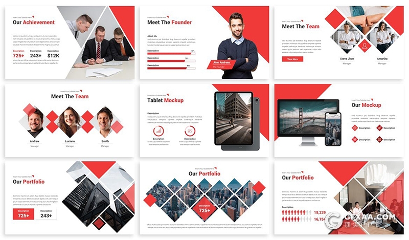 30页国外商务风格企业团队介绍项目合作商业计划通用keynote模板 - 顶尖PPT