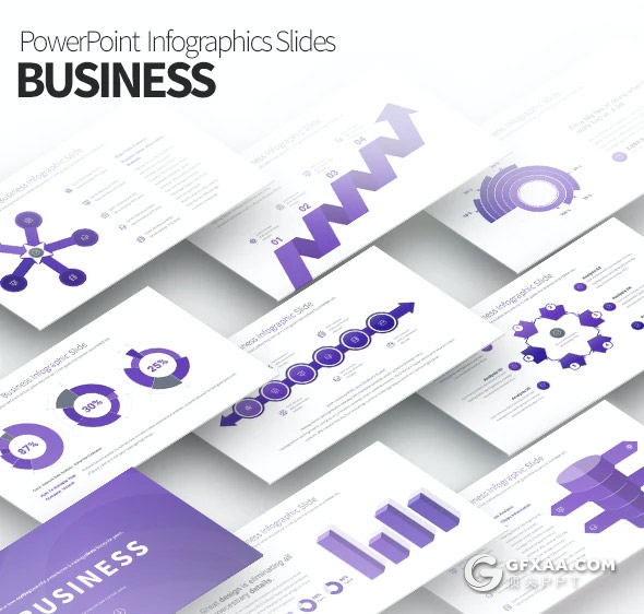 35页国外创意商务图形ppt模板总结分析箭头指向逻辑ppt图形素材11种主题配色 - 顶尖PPT
