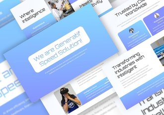 智能人工智能科技创新应用方案PPT模板 - 顶尖PPT