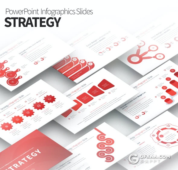 35页国外创意商务信息图形PPT模板11种主题配色 - 顶尖PPT