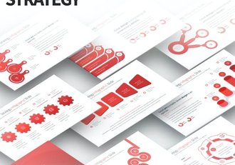 35页国外创意商务信息图形PPT模板11种主题配色 - 顶尖PPT