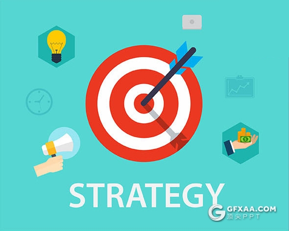 53页彩色扁平化矢量卡通图形keynote商务概念插画keynote模板 - 顶尖PPT