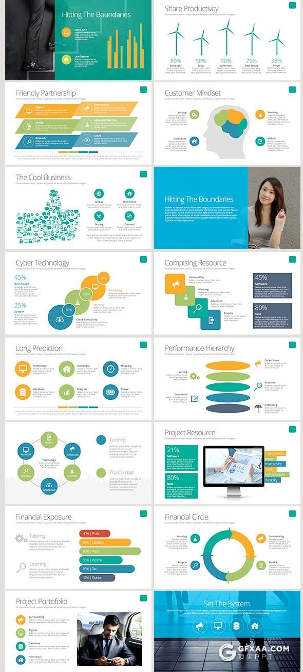 200页国外高品质动画ppt模板 16:9和4:3两种尺寸 商务信息图形企业介绍商业计划多用途PPT模板 - 顶尖PPT