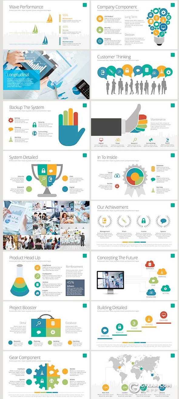 200页国外高品质动画ppt模板 16:9和4:3两种尺寸 商务信息图形企业介绍商业计划多用途PPT模板 - 顶尖PPT
