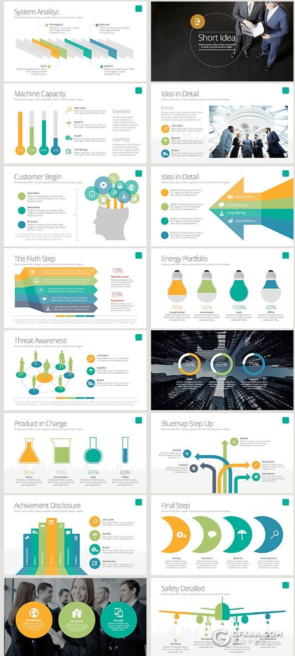 200页国外高品质动画ppt模板 16:9和4:3两种尺寸 商务信息图形企业介绍商业计划多用途PPT模板 - 顶尖PPT