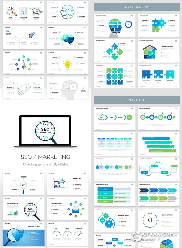 308页国外大型商务企业介绍业务展示数据图表世界地图ppt模板 - 顶尖PPT