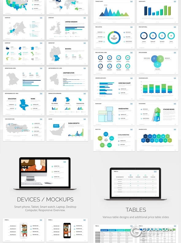 308页国外大型商务企业介绍业务展示数据图表世界地图ppt模板 - 顶尖PPT
