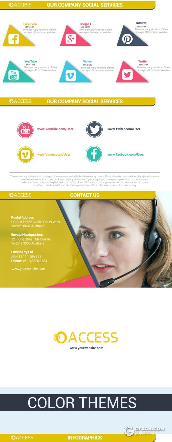 38页创意几何图形设计国外商务ppt模板10种主题配色 - 顶尖PPT