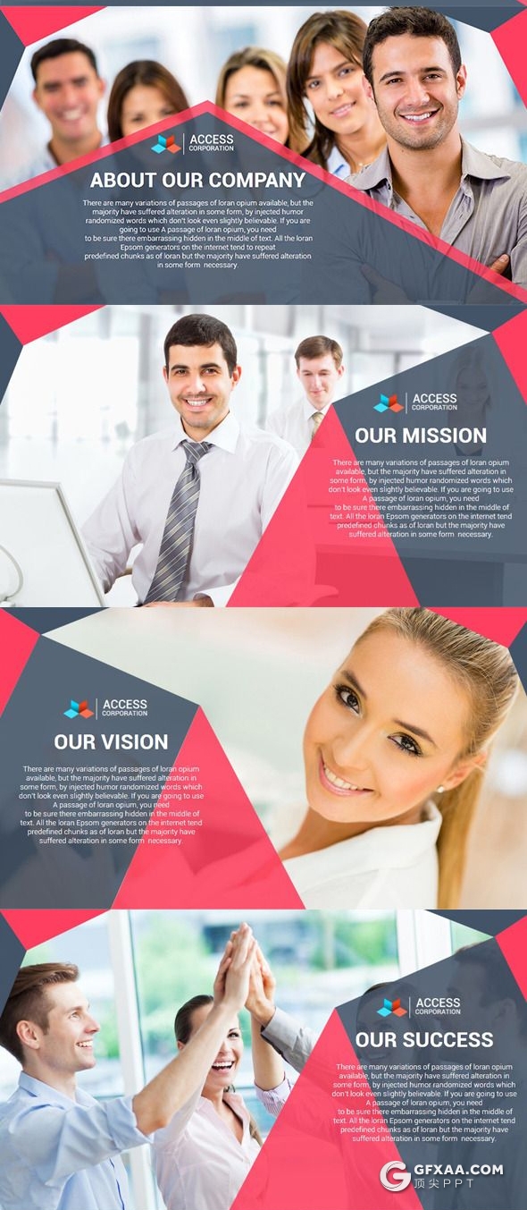 36页创意几何图形版式设计欧美商务风格PPT模板下载7种主题配色 - 顶尖PPT