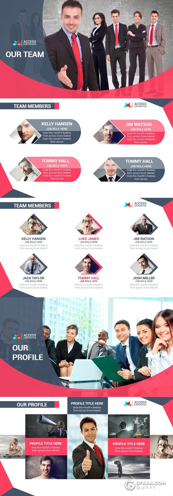 36页创意几何图形版式设计欧美商务风格PPT模板下载7种主题配色 - 顶尖PPT