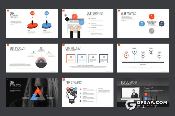 82页欧美创意商务多用途PPT模板20种主题配色 - 顶尖PPT