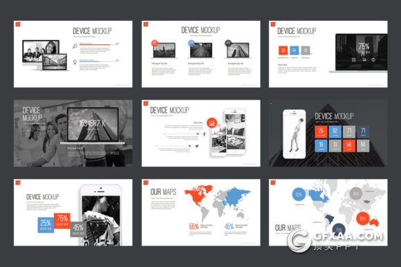 82页欧美创意商务多用途PPT模板20种主题配色 - 顶尖PPT