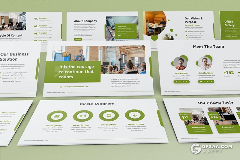 2021年项目规划工作计划企业战略商务风格keynote模板6种主题配色 - 顶尖PPT