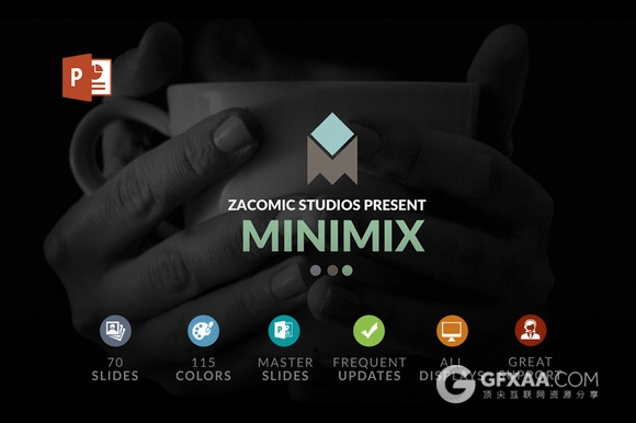 90页简约时尚多用途商务PPT模板 - 顶尖PPT