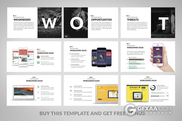 90页简约时尚多用途商务PPT模板 - 顶尖PPT