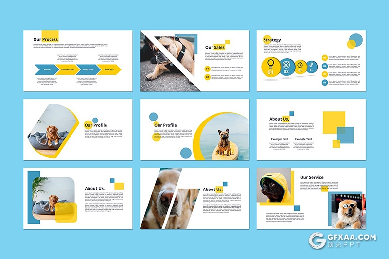 30页宠物主题Google slides模板宠物饲养宠物介绍多用途Google slides模板 - 顶尖PPT