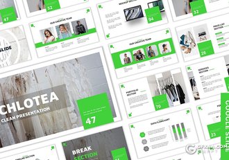 30页国外简约风格企业团队介绍商务工作汇报Google slides模板5种主题配色 - 顶尖PPT