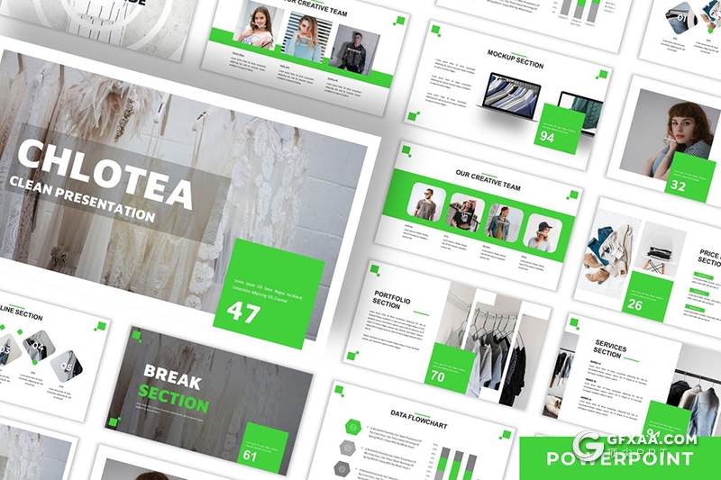 30页国外简约风格企业团队介绍商务工作汇报PPT模板5种主题配色 - 顶尖PPT