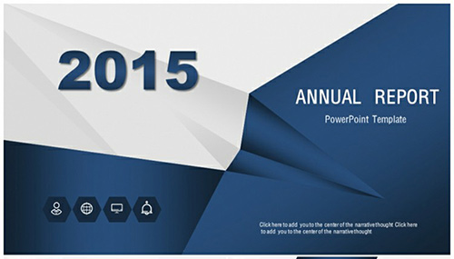 蓝色炫酷欧美时尚商务汇报总结PPT - 顶尖PPT