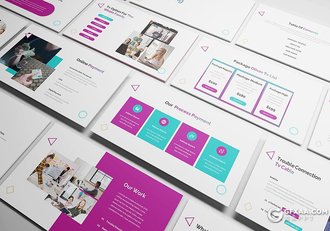 30页商业网络公司企业介绍项目展示通用keynote模板 - 顶尖PPT