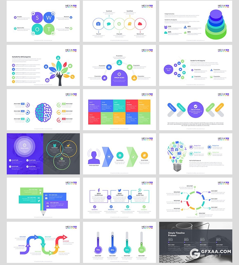 102页创意商务国外顶级ppt模板工作计划总结商业布局计划书PPT模板 - 顶尖PPT